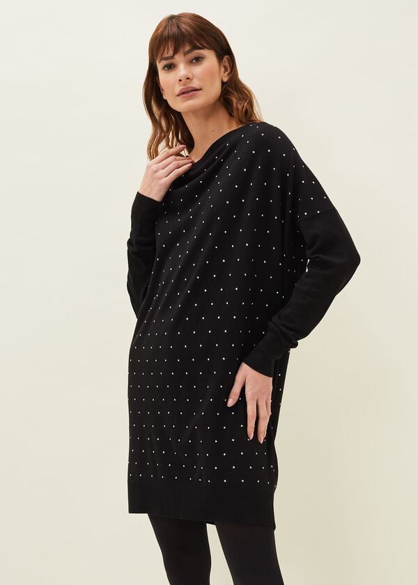 phase eight Bailie Studded Knit Dress