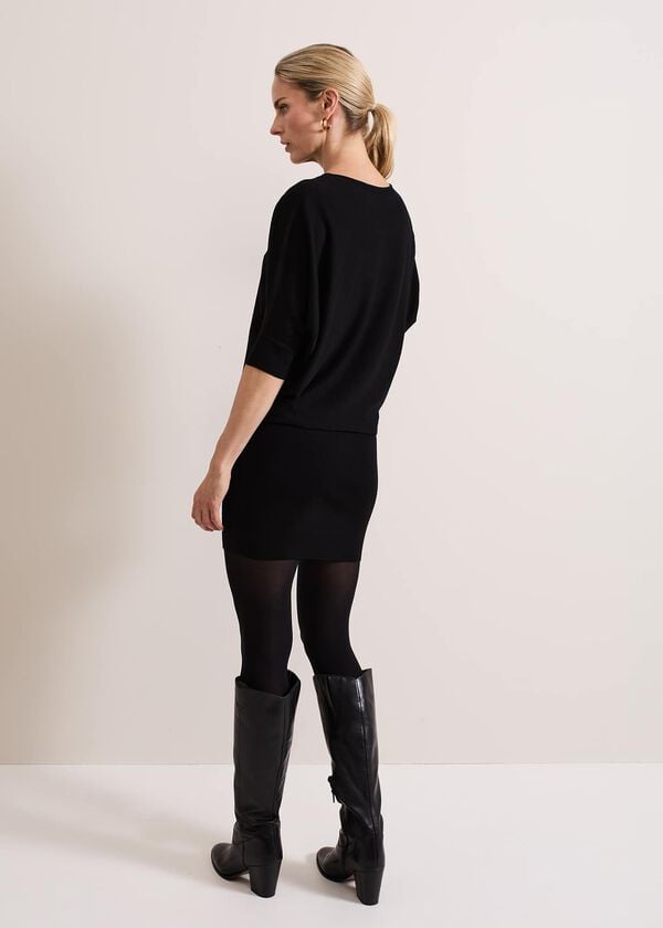 Phase Eight Becca Batwing Knitted Dress