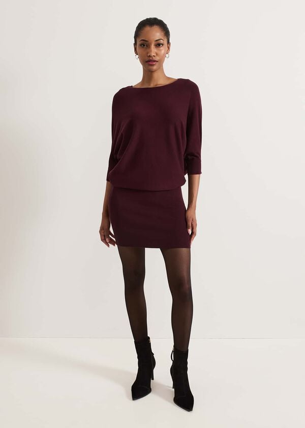 Phase Eight Becca Batwing Knitted Dress