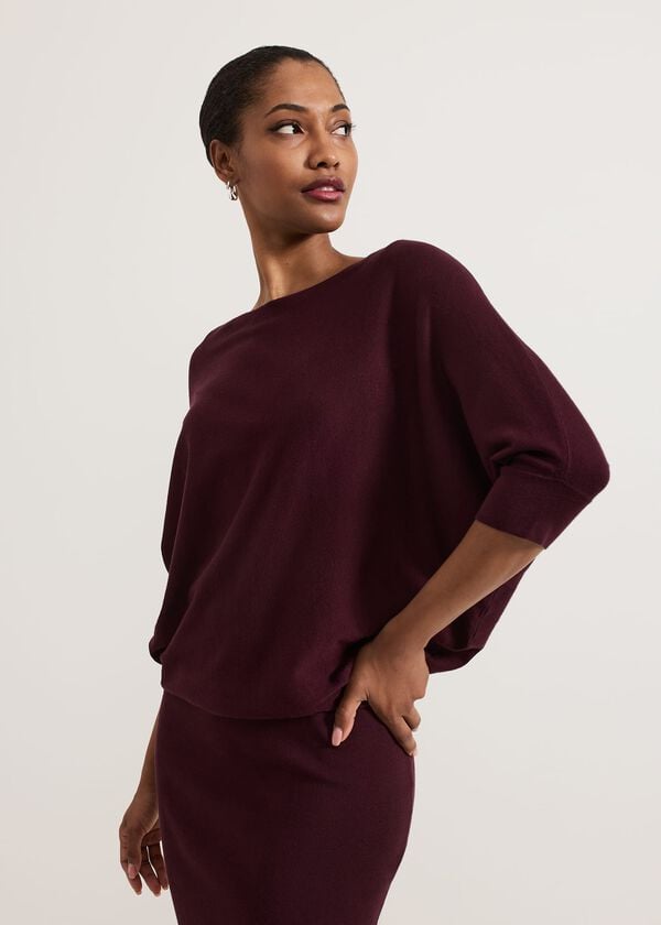 Phase Eight Becca Batwing Knitted Dress