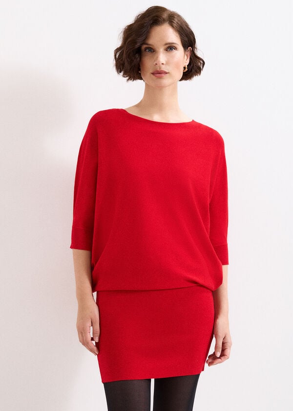 phase eight Becca Batwing Knitted Dress