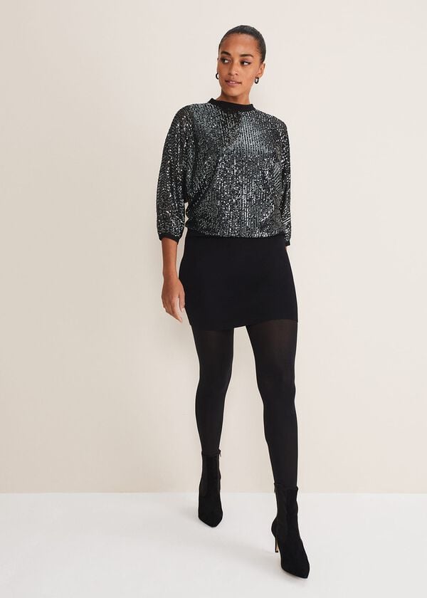 Phase Eight Becca Batwing Sequin Dress