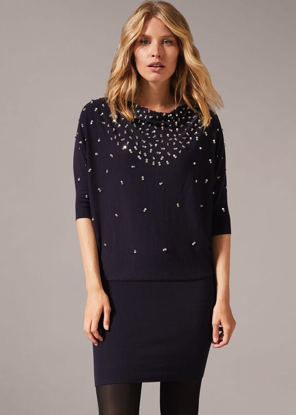 phase eight Becca Scattered Sequin Dress