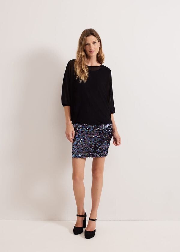Phase Eight Becca Sequin Knit Dress