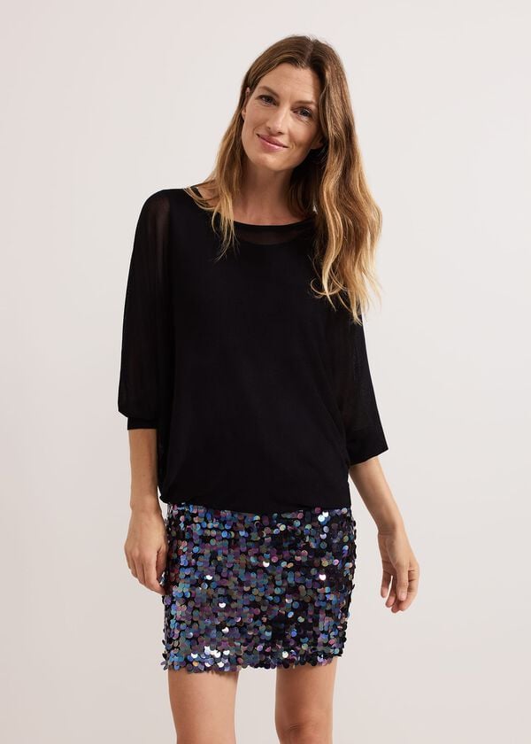 phase eight Becca Sequin Knit Dress