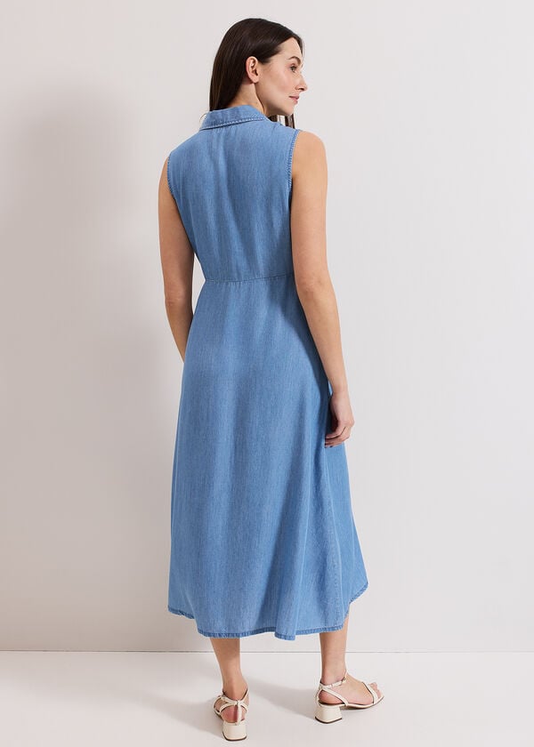 Phase Eight Becky Chambray Dress