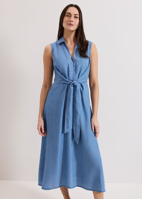 phase eight Becky Chambray Dress