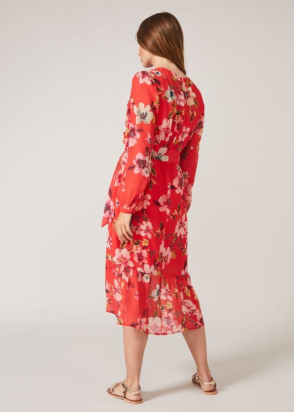 Phase Eight Bernadette Tiered Chiffon Dress