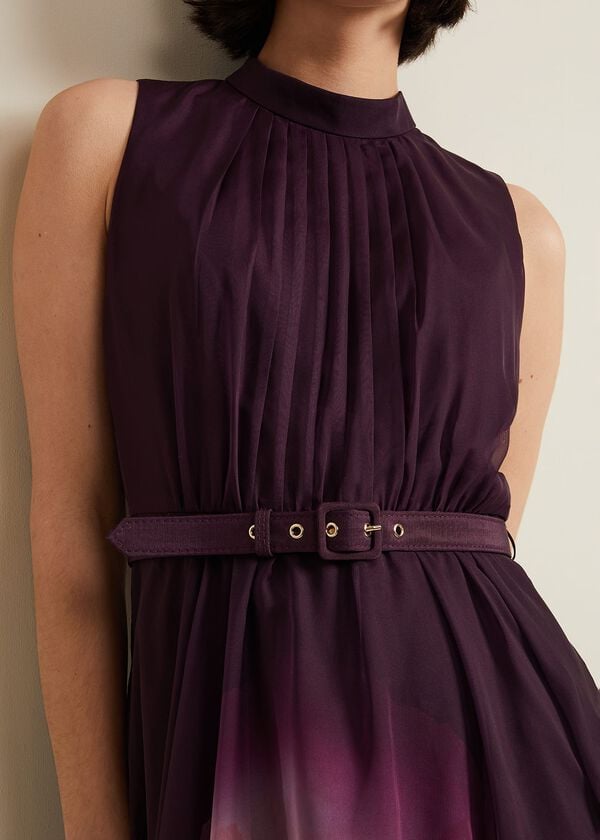 Phase Eight Bethany Placement Print Midi Dress