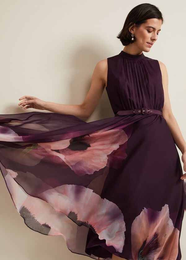 phase eight Bethany Placement Print Midi Dress