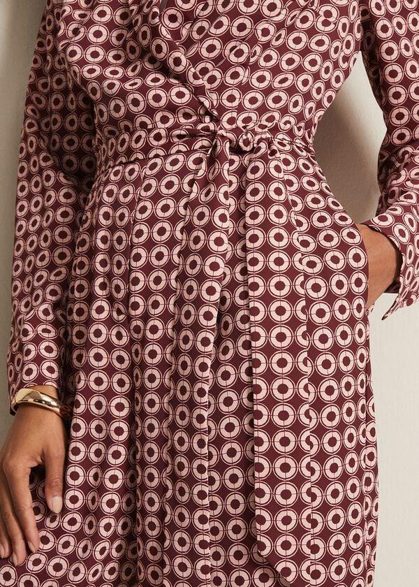 Phase Eight Bianka Satin Geo Wide Leg Jumpsuit