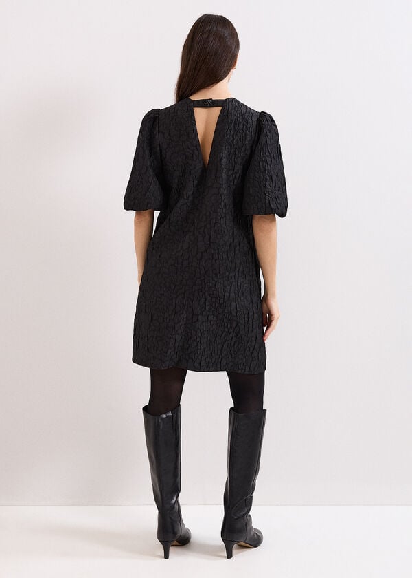 Phase Eight Black Jaquard Dress