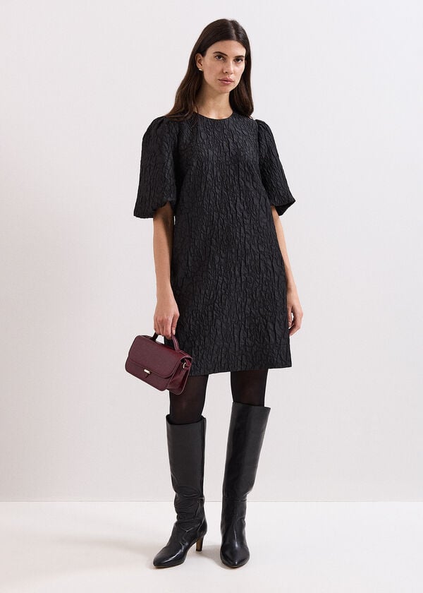 Phase Eight Black Jaquard Dress