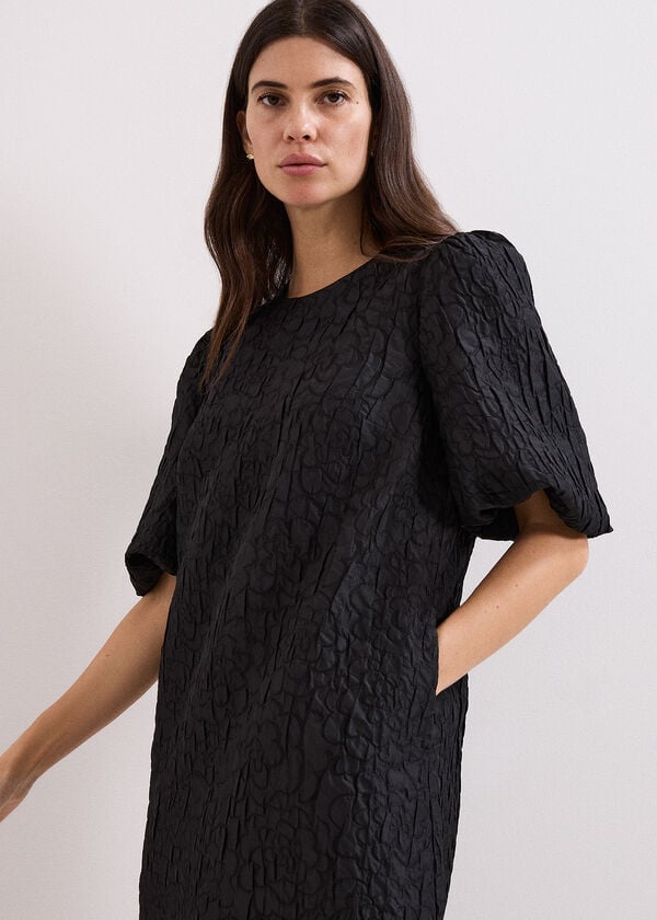 Phase Eight Black Jaquard Dress