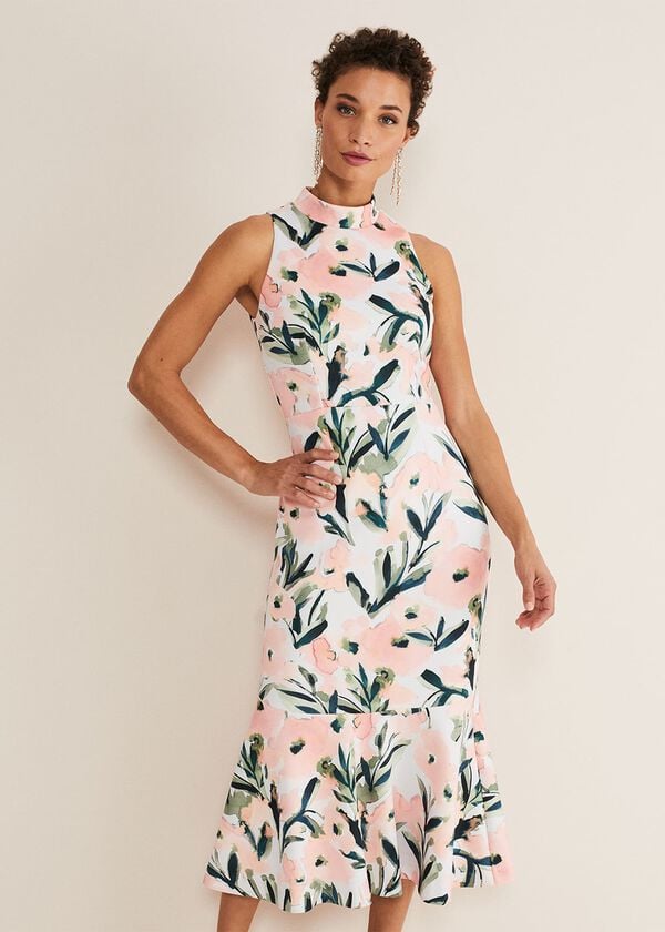 Phase Eight Braelyn Peplum Scuba Dress