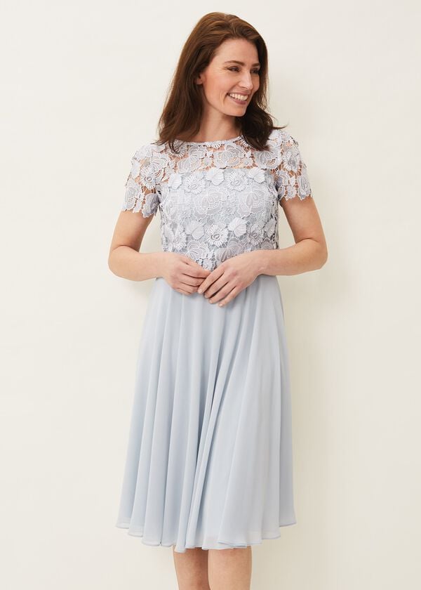 phase eight Brandie Lace Bodice Chiffon Dress