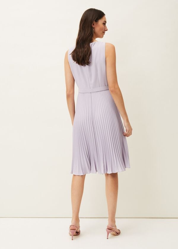 Phase Eight Breena Pleated Belted Dress