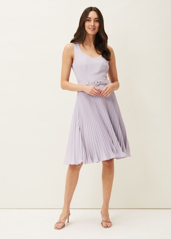 Phase Eight Breena Pleated Belted Dress