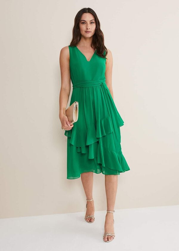 Phase Eight Breesha Green Midaxi Dress