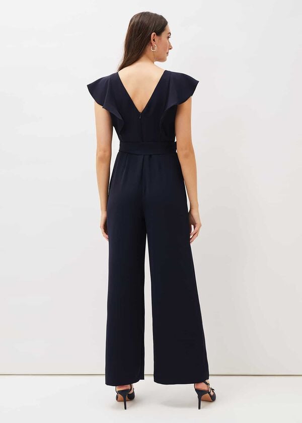 Phase Eight Bridie Frill Bodice Wide Leg Jumpsuit