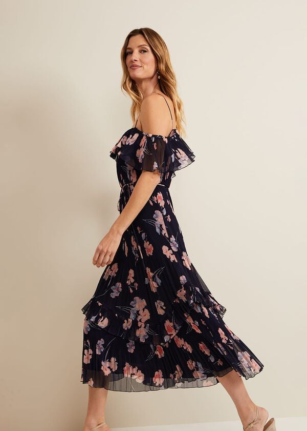 Phase Eight Bridie Printed Midi Dress