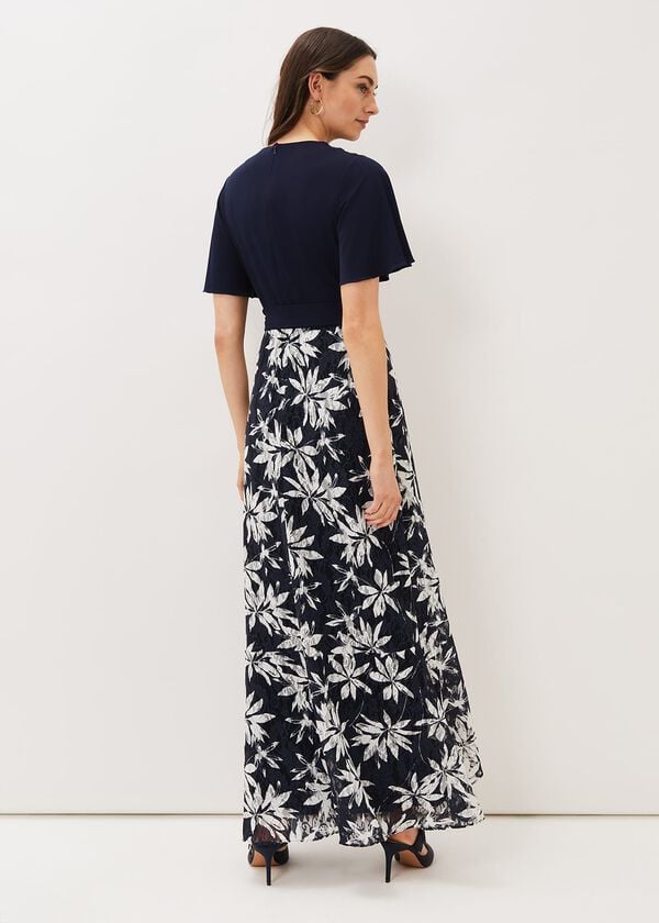 Phase Eight Brogan Lace Skirt Maxi Dress