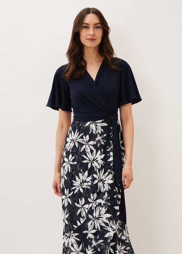 Phase Eight Brogan Lace Skirt Maxi Dress