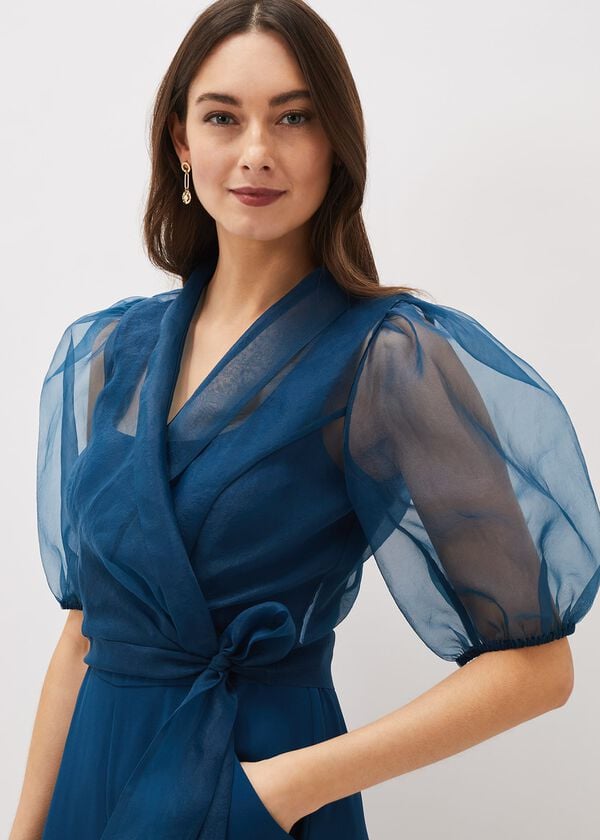 Phase Eight Brontie Puff Sleeve Wide Leg Jumpsuit