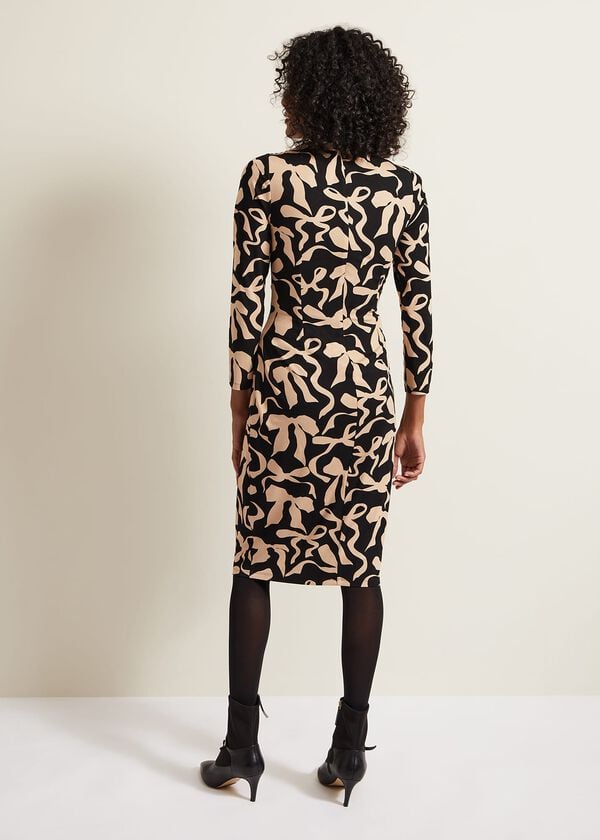 Phase Eight Brooke Jersey Bow Bodycon Midi Dress