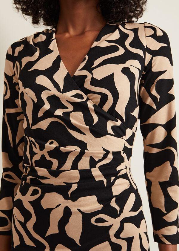 Phase Eight Brooke Jersey Bow Bodycon Midi Dress