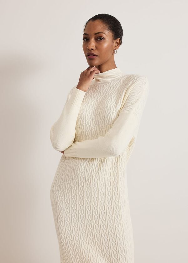 Phase Eight Cadie Cable Knit Dress
