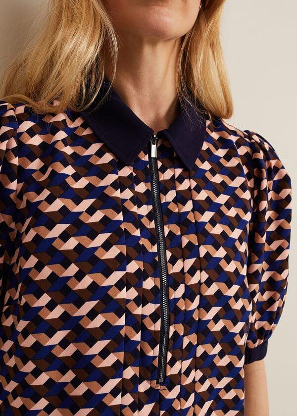 Phase Eight Candice Geo Printed Dress