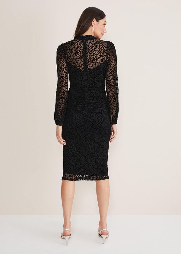 Phase Eight Capriana Leopard Burnout Dress