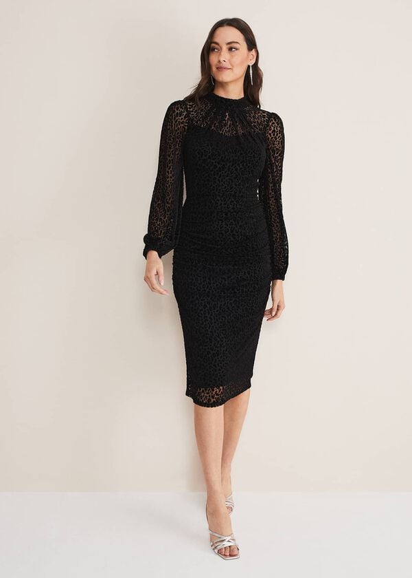 Phase Eight Capriana Leopard Burnout Dress