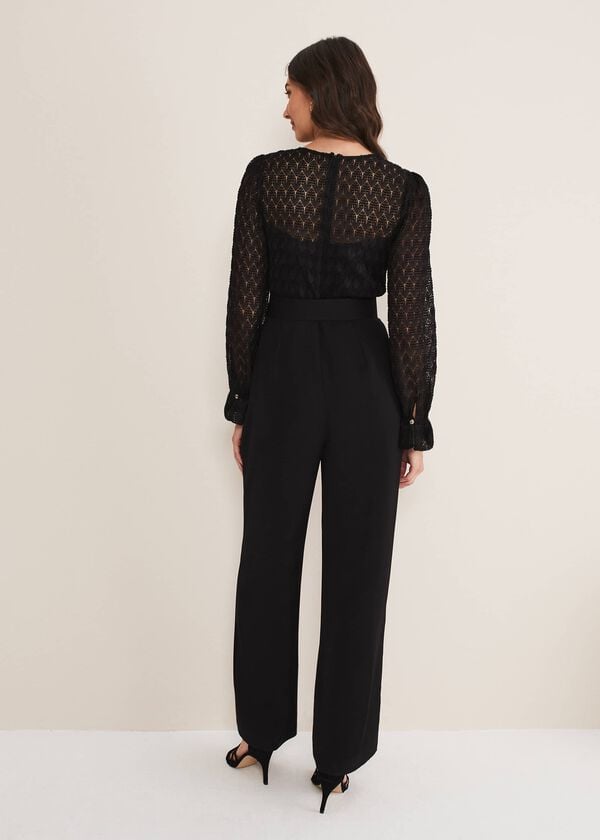 Phase Eight Carly Lace Long Sleeve Jumpsuit