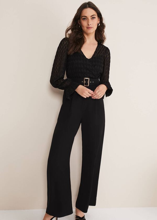 Phase Eight Carly Lace Long Sleeve Jumpsuit