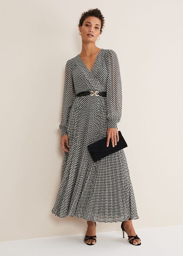 Phase Eight Carmen Checked Midaxi Dress