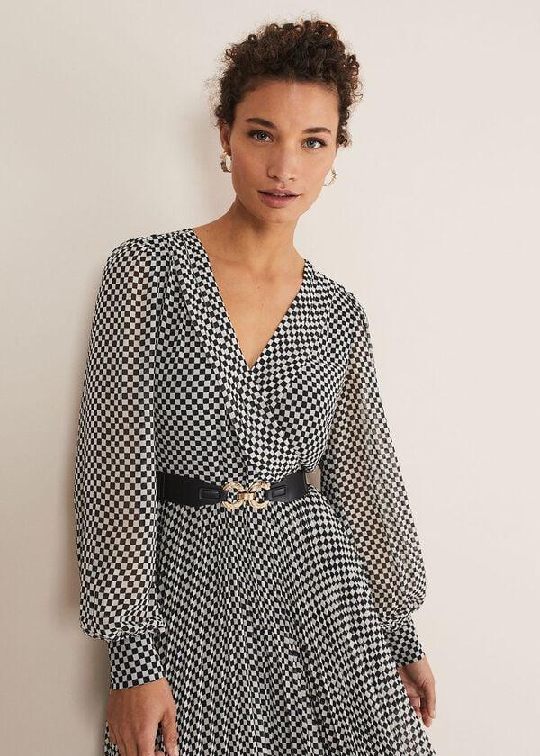 Phase Eight Carmen Checked Midaxi Dress
