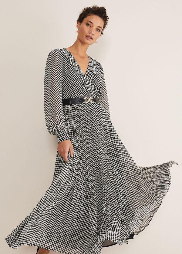 phase eight Carmen Checked Midaxi Dress