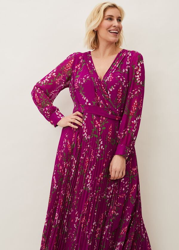 Phase Eight Carmen Pleated Maxi Dress