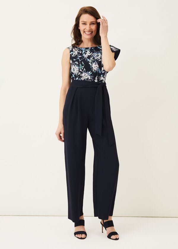 phase eight Casey Floral Bodice Tapered Jumpsuit