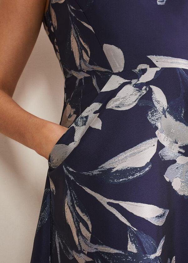 Phase Eight Cassy Jaquard Floral Midi Dress