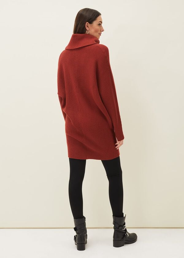 Phase Eight Cathelene Cowl Neck Knit Dress