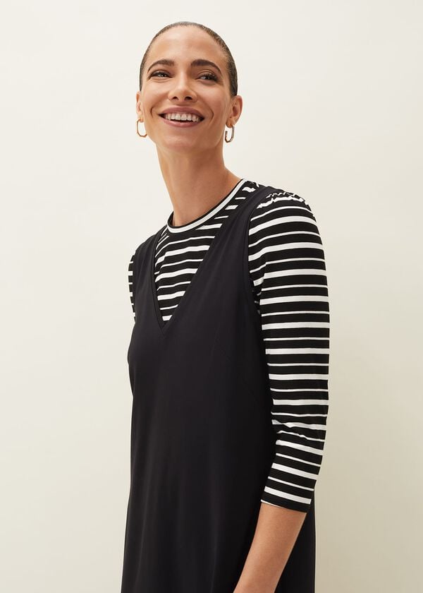 Phase Eight Catya Two Piece Stripe Top And Dress