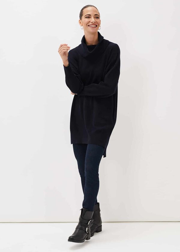 Phase Eight Cecilia Cowl Neck Jumper Dress