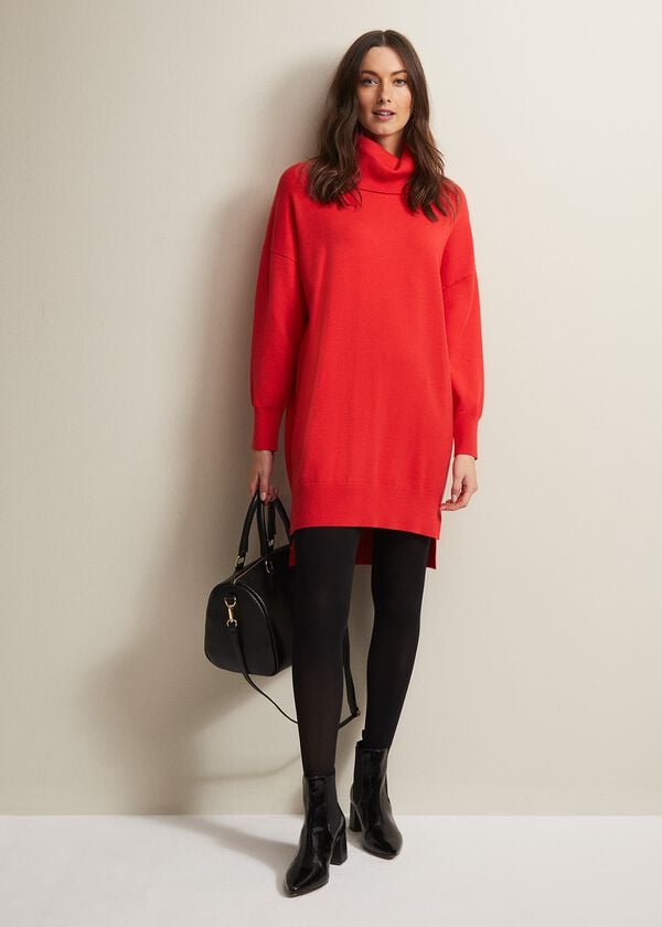 Phase Eight Cecilia Cowl Neck Jumper Dress