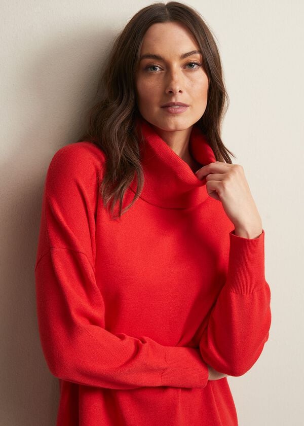 Phase Eight Cecilia Cowl Neck Jumper Dress