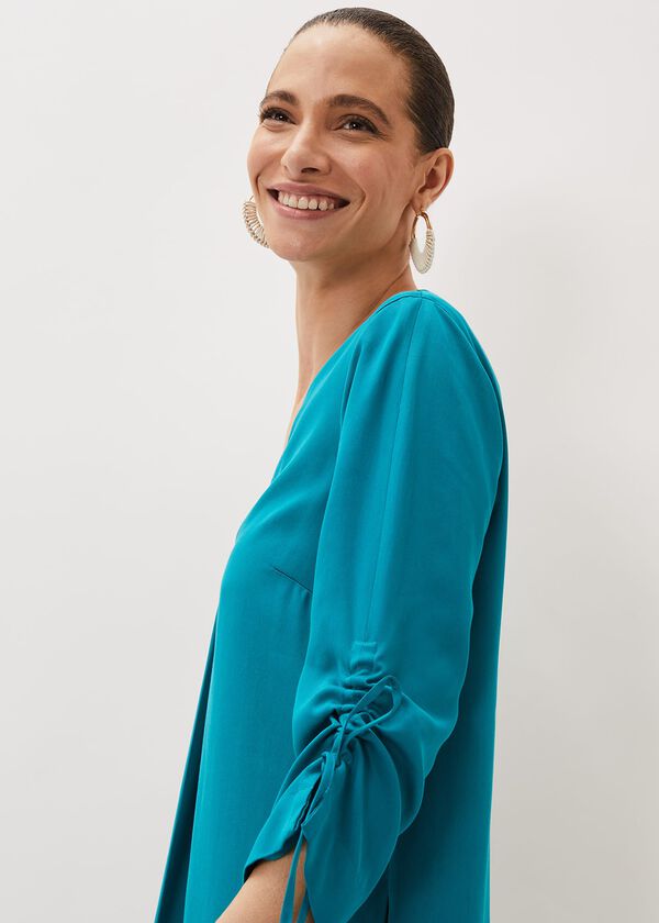 Phase Eight Ceiara Ruched Sleeve Tunic Dress