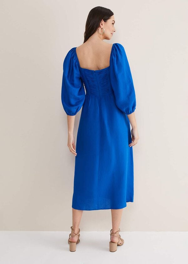 Phase Eight Celila Linen Midi Dress