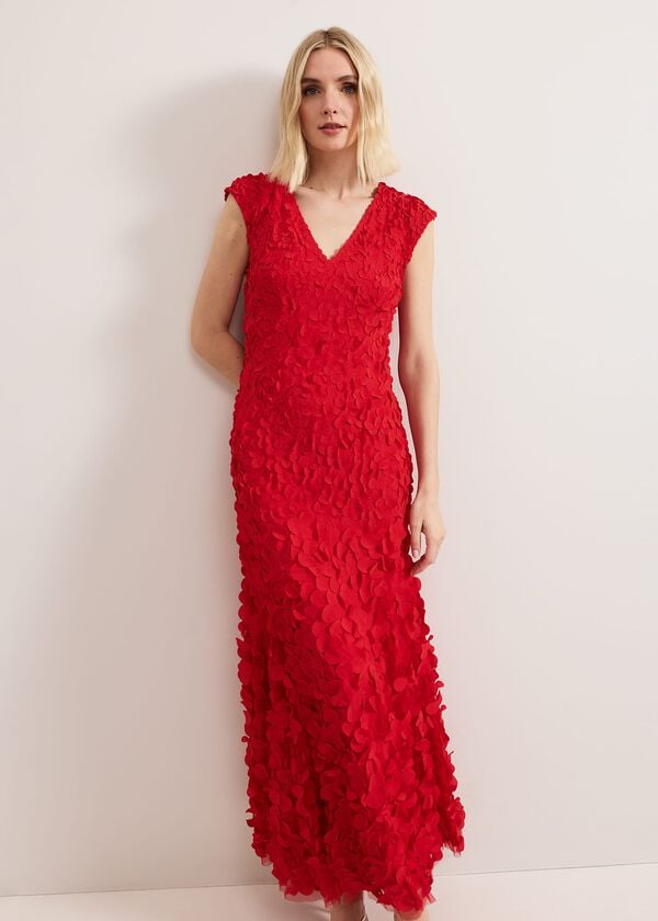 Phase Eight Charlene Ruffle Maxi Dress